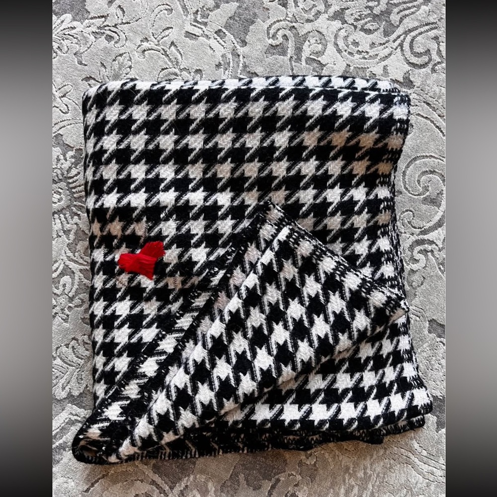 Reworked Wool Houndstooth Blanket